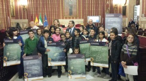 alunmos 5º y alcalde